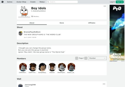 
                            7. Boy Idols - Roblox