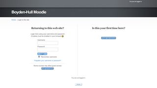 
                            13. Boyden-Hull Moodle: Login to the site