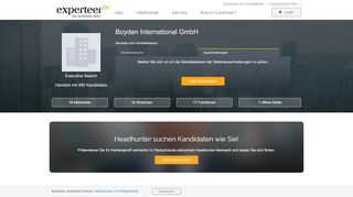 
                            3. Boyden International GmbH: Headhunter Stellenangebote und Jobs ...