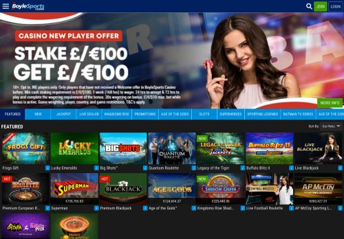 
                            8. BoyleSports Casino | Play online Casino, Games & Slots