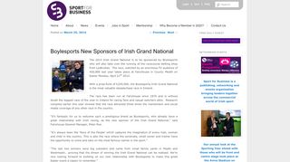 
                            6. Boylesports New Sponsors of Irish Grand National | Sport for Business