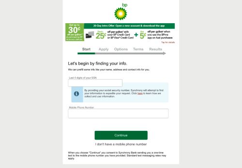 
                            5. BP - Apply for the BP Credit Card - Synchrony