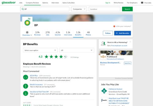 
                            7. BP Employee Benefits and Perks | Glassdoor