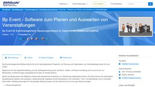 
                            11. Bp Event - Software zum Planen und Auswerten von Veranstaltungen