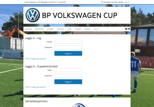 
                            7. BP Volkswagen cup 2018 - Log in - Cupmate