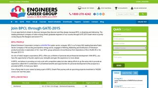 
                            5. BPCL hiring through GATE 2015 Notification - Engineers Career Group