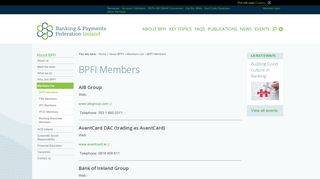 
                            10. BPFI Members - Banking and Payments Federation Ireland