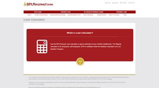 
                            13. BPI | Loan Calculator