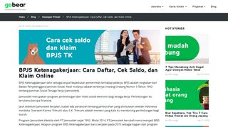 
                            4. BPJS Ketenagakerjaan: Cara Daftar, Cek Saldo, dan Klaim Online ...