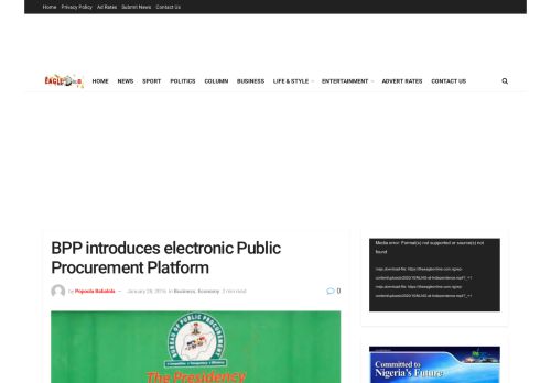 
                            7. BPP introduces electronic Public Procurement ... - The Eagle Online