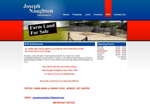 
                            10. BPS Entitlements - Joseph Naughton Auctioneers