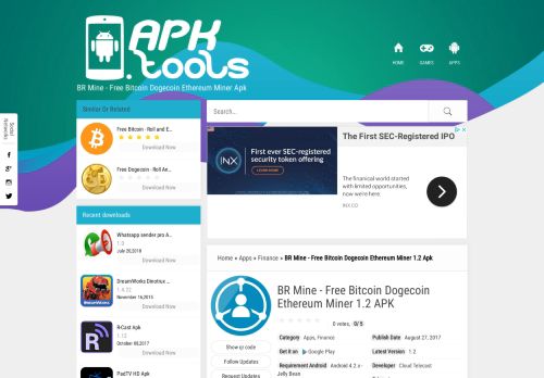 
                            7. BR Mine - Free Bitcoin Dogecoin Ethereum Miner 1.2 Apk (Android 4.2 ...