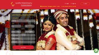 
                            8. Brahmin Matrimony - India's Best Telugu Brahmin Matrimonial Website