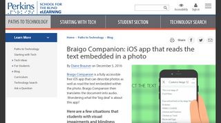
                            6. Braigo Companion: iOS app that reads the text embedded ...