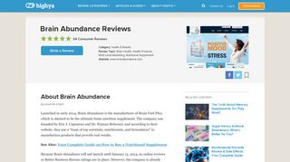 
                            2. Brain Abundance Reviews - Is it a Scam or Legit? - HighYa