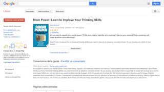 
                            10. Brain Power: Learn to Improve Your Thinking Skills