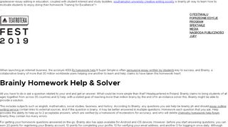 
                            10. Brainly Homework Help – Brainly Reviews