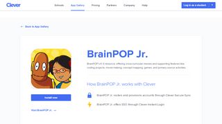 
                            12. BrainPOP Jr. - Clever application gallery | Clever