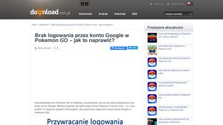 
                            1. Brak logowania przez konto Google w Pokemon GO – jak to ...