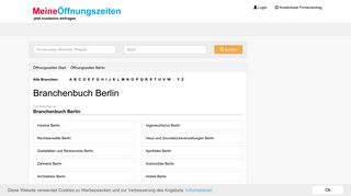 
                            2. Branchenbuch Berlin - Firmen in Berlin - meineoeffnungszeiten.de ...