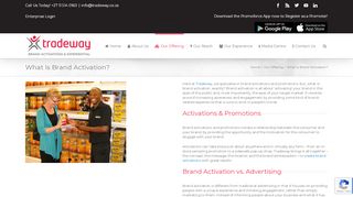 
                            4. Brand Activations and Promotions - Tradeway