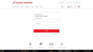 
                            6. Brand Store Login - Planet Fashion