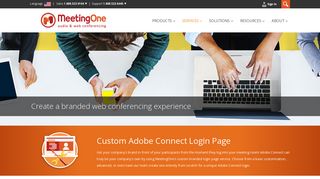 
                            8. Branded, Custom Adobe Connect Login - MeetingOne