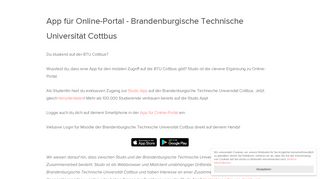 
                            6. Brandenburgische Technische Universität Cottbus - Online-Portal App