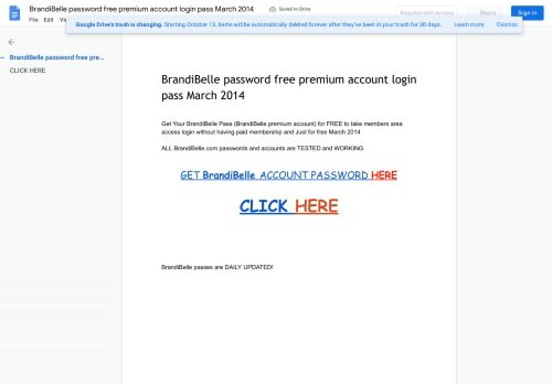 
                            5. BrandiBelle password free premium account login pass March 2014