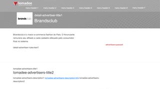 
                            2. Brandsclub - Lomadee