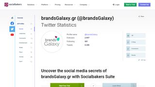 
                            12. brandsGalaxy.gr Statistics on Twitter followers | Socialbakers