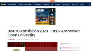 
                            12. BRAOU Admission 2018 – Dr BR Ambedkar Open University ...