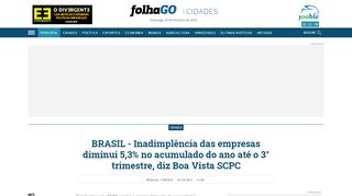 
                            8. BRASIL - Inadimplência das empresas diminui 5,3% no acumulado ...