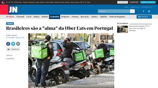 
                            11. Brasileiros são a ″alma″ da Uber Eats em Portugal