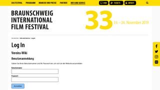 
                            8. Braunschweig International Film Festival: Log In - Filmfest Braunschweig