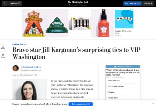 
                            8. Bravo star Jill Kargman's surprising ties to VIP Washington - The ...