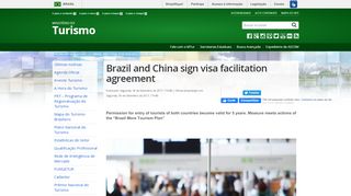 
                            6. Brazil and China sign visa facilitation agreement - Ministério do Turismo