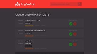 
                            5. brazzersnetwork.net passwords - BugMeNot