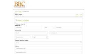 
                            4. BRC Login - BRC - BRC Jobs - ApplicantPool