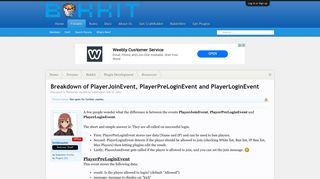 
                            2. Breakdown of PlayerJoinEvent, PlayerPreLoginEvent and ...