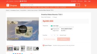 
                            12. Breakfast Maker Masindo T530-1 | Shopee Indonesia