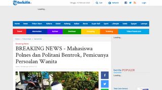 
                            13. BREAKING NEWS - Mahasiswa Polnes dan Politani Bentrok ...