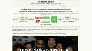 
                            4. Breaking News: Naira Propeller Has Crashed!!! - Investment ...