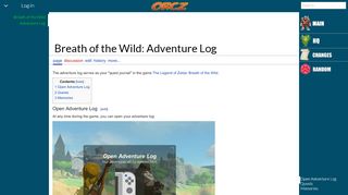 
                            13. Breath of the Wild: Adventure Log - Orcz.com, The Video Games Wiki