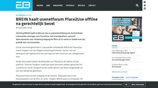 
                            7. BREIN haalt usenetforum Place2Use offline na gerechtelijk bevel ...