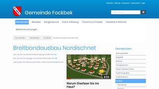 
                            12. Breitbandausbau Nordischnet - Fockbek | Verwaltungsgemeinschaft ...