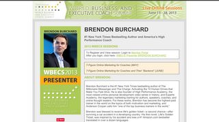 
                            12. Brendon Burchard WBECS Presenter