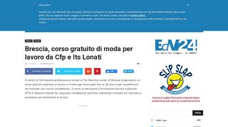 
                            11. Brescia, corso gratuito di moda per lavoro da Cfp e Its Lonati - EdV24.it