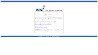 
                            8. BRI Dashboard Google+ SignIn - Best Robotics Inc.