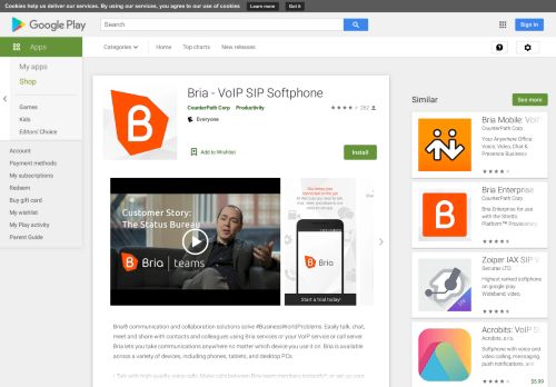 
                            10. Bria Teams - Apps on Google Play